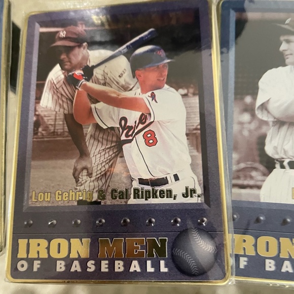 Iron Men Of Baseball 5 Metal Cards Included! - Picture 8 of 10
